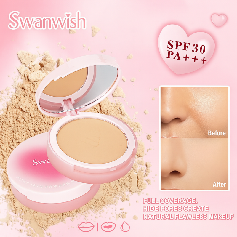 Swanwish Silky Skin Powder SPF30 PA+++ สวอนวิช ซิลกี้ สกิน พาวเดอร์ 13g