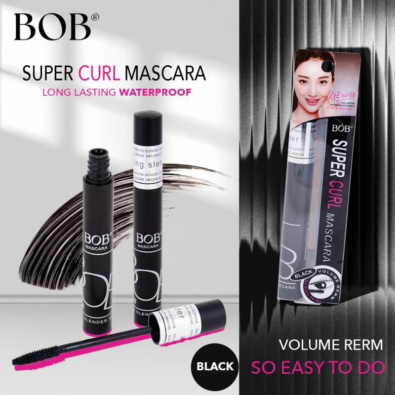 BOB SUPER CURL MASCARA บีโอบี ซุปเปอร์ เคิร์ล มาสคาร่า 8ml
