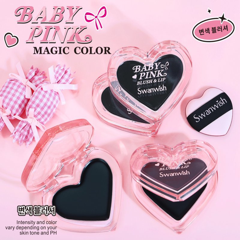 Swanwish Baby Pink Blush & Lip สวอนวิช เบบี้ พิ้งค์ บลัชแอนด์ลิป 2.3g